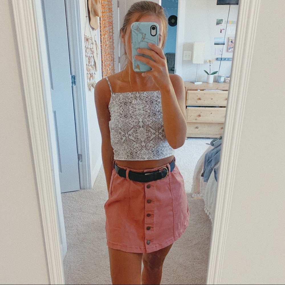 cute salmon colored skirt🧚‍♀️
